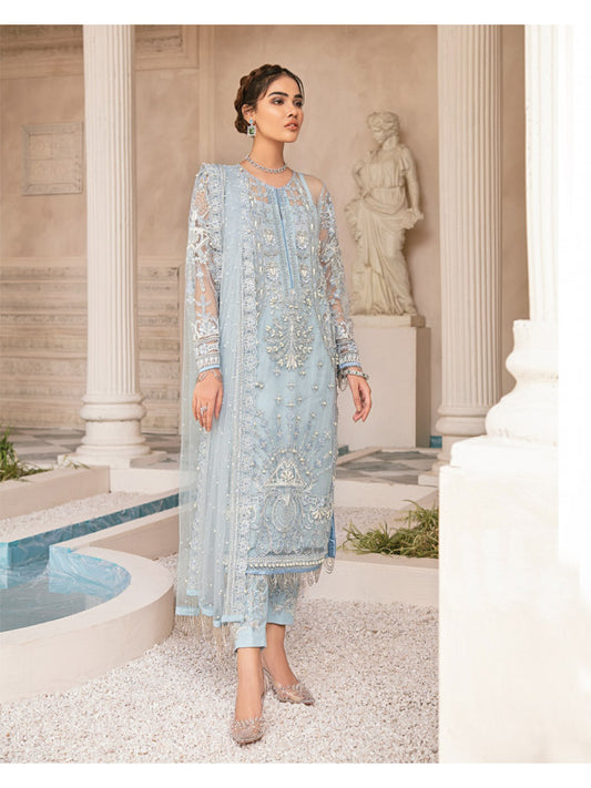 Westeria MG-01 | Embroidered Net 4-Piece Suit | Gulaal | Mirabella Collection 2020