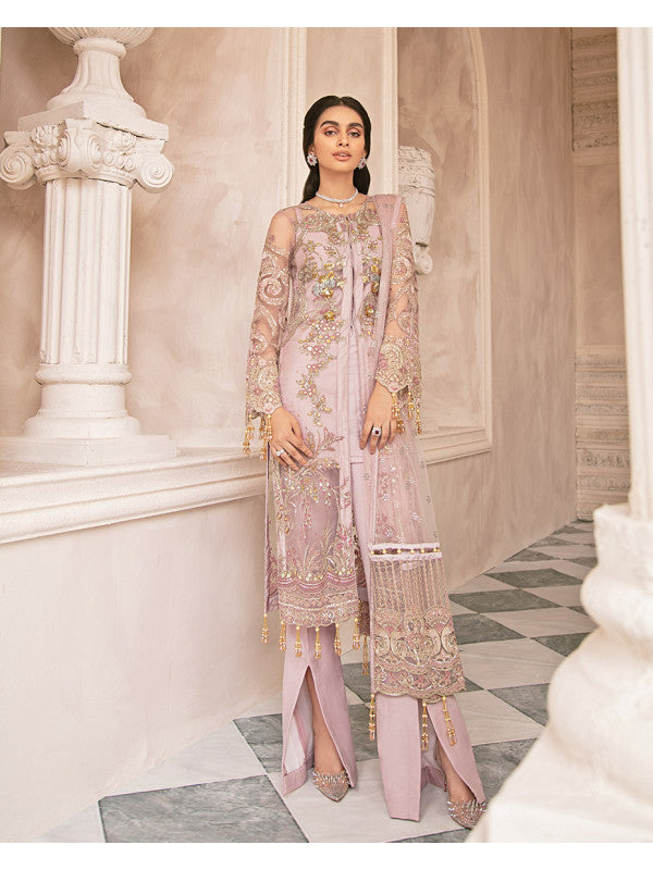 Garnet MG-06 | Embroidered Net 4-Piece Suit | Gulaal | Mirabella Collection 2020