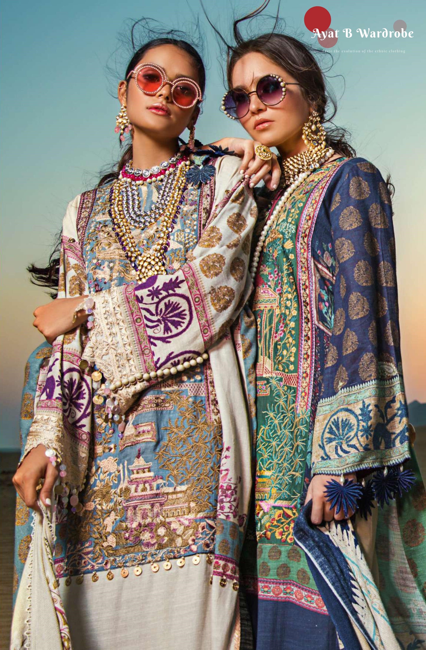 10 - A (Sana Safinaz Winter Shawl'19)