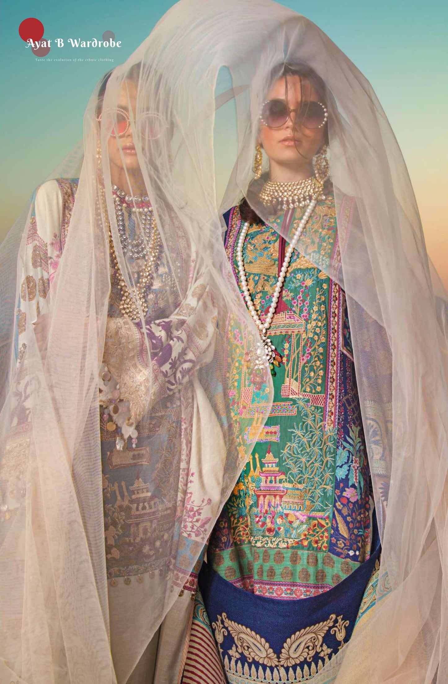 10 - B (Sana Safinaz Winter Shawl'19)