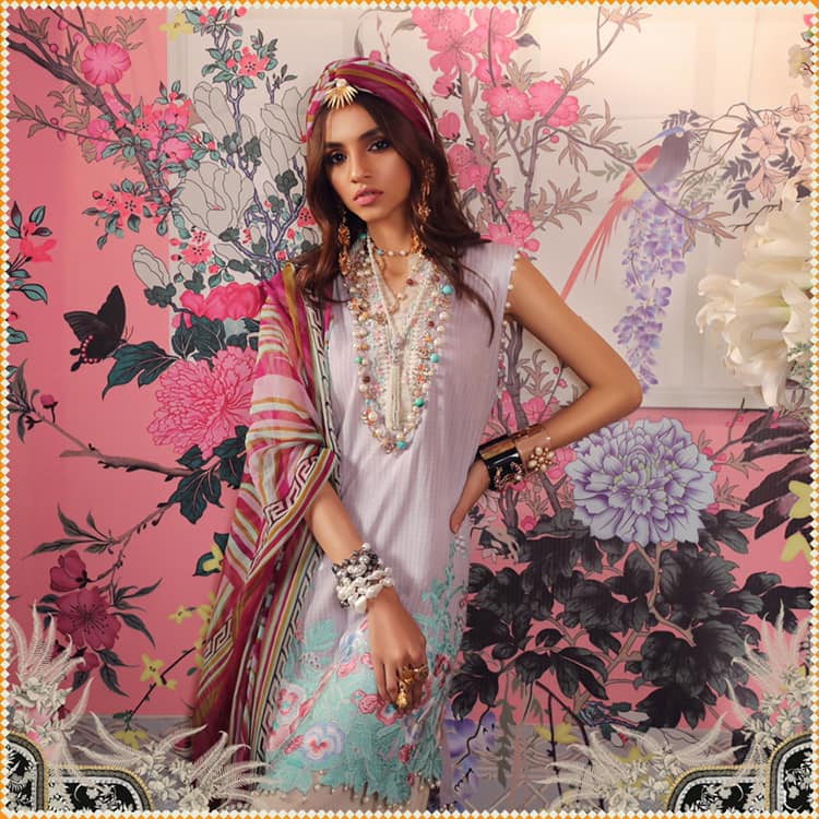 Muzlin 10B- Potpourri (3 Piece Lawn) by Sana Safinaz