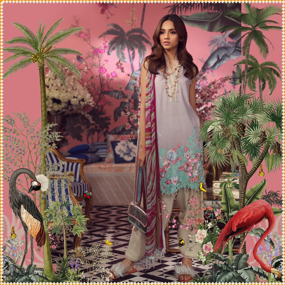 Muzlin 10B- Potpourri (3 Piece Lawn) by Sana Safinaz