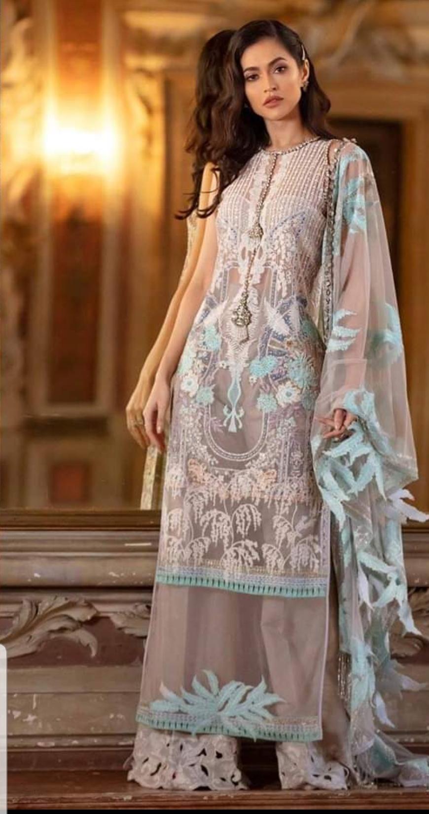 Grigio Argento 11-B (3Pc) Sana Safinaz Luxury Lawn