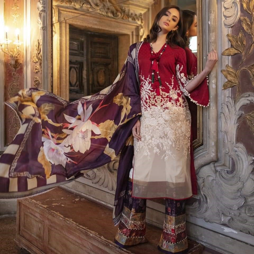 Cineserie 12-A (3Pc) Sana Safinaz Luxury Lawn