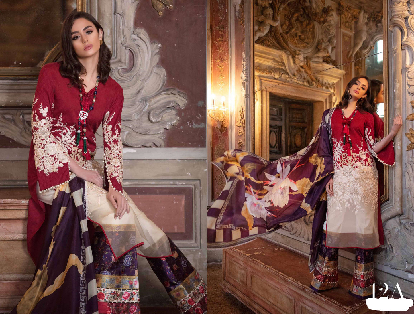 Cineserie 12-A (3Pc) Sana Safinaz Luxury Lawn