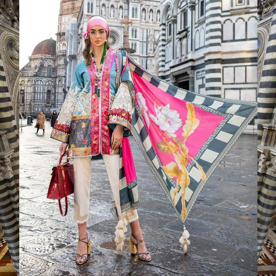 Cinese 12-B (3Pc) Sana Safinaz Luxury Lawn