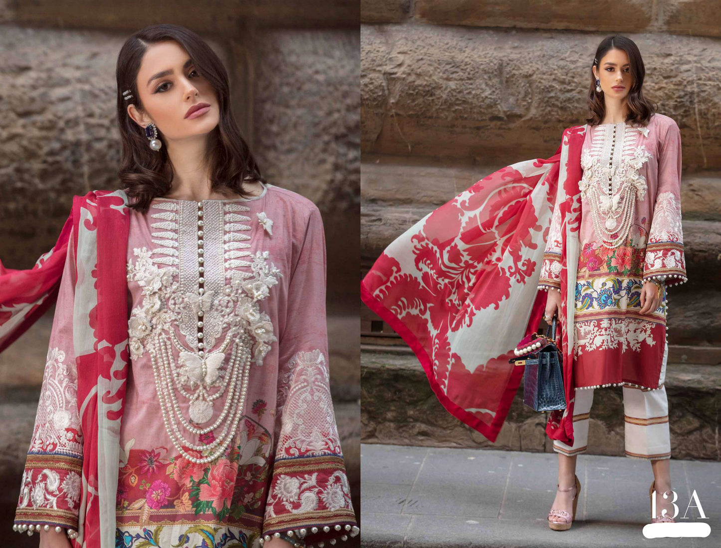 Farfalla 13-A (3Pc) Sana Safinaz Luxury Lawn