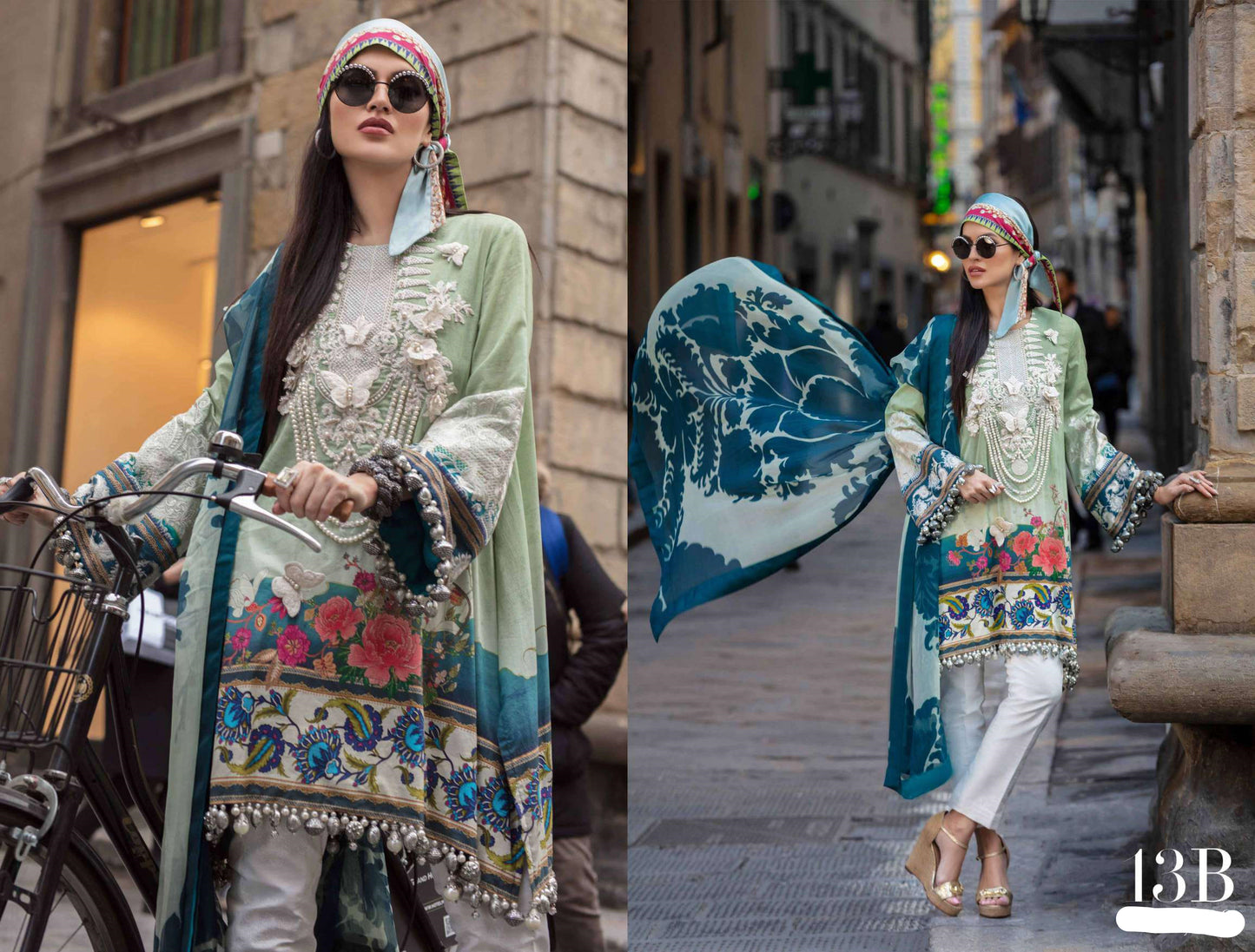 Oleandro 13-B (3Pc) Sana Safinaz Luxury Lawn