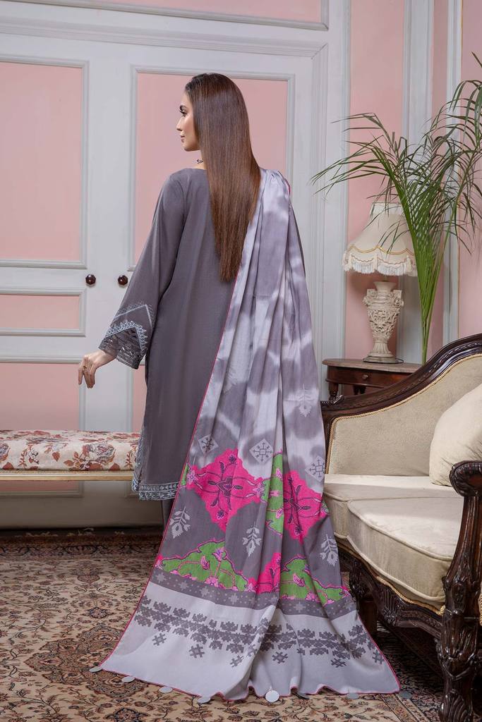 CMW - 06 | Charizma | Unstitched Embroidered Acro Marina With Wool Shawl Collection 2021