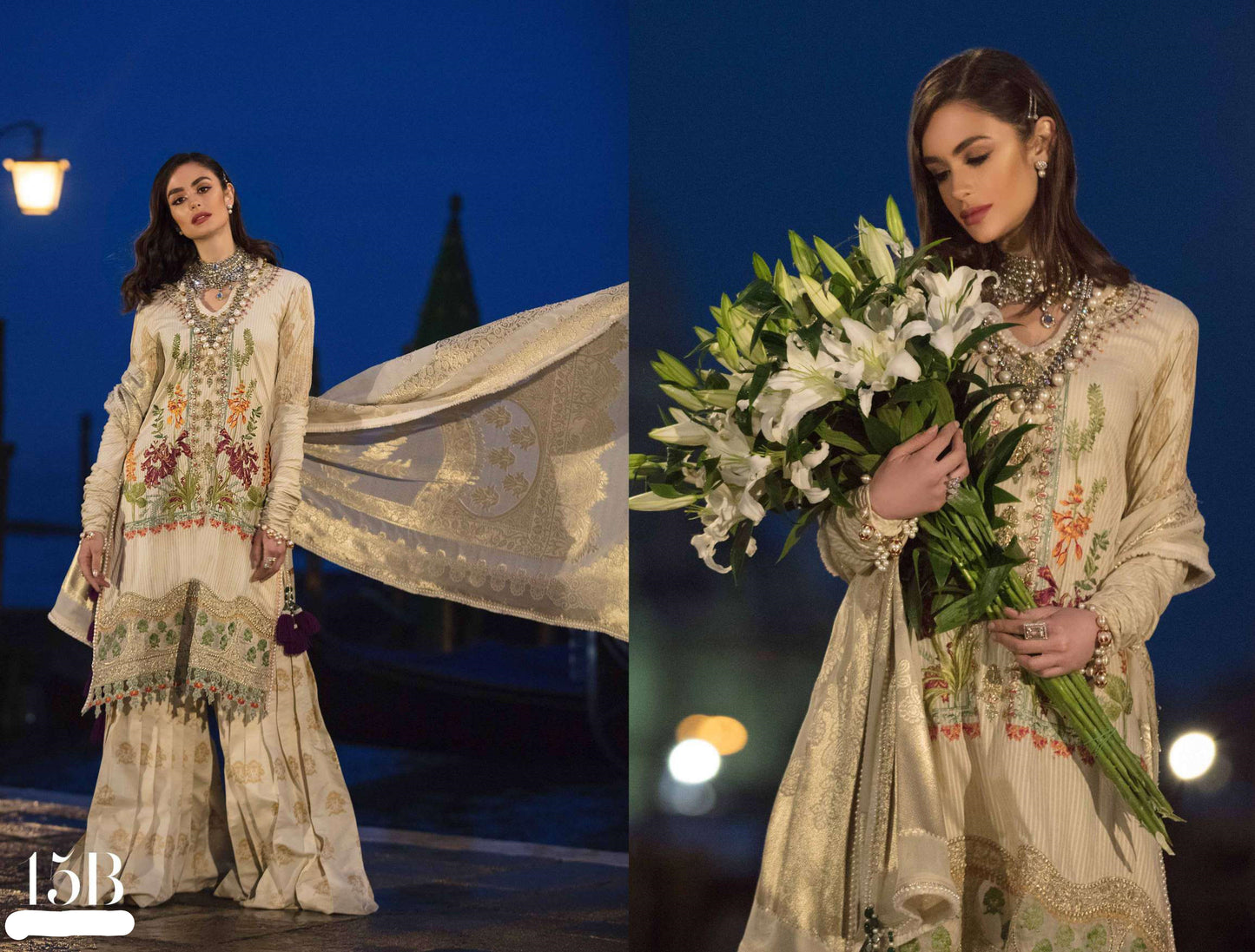 Est 15-B (3Pc) Sana Safinaz Luxury Lawn