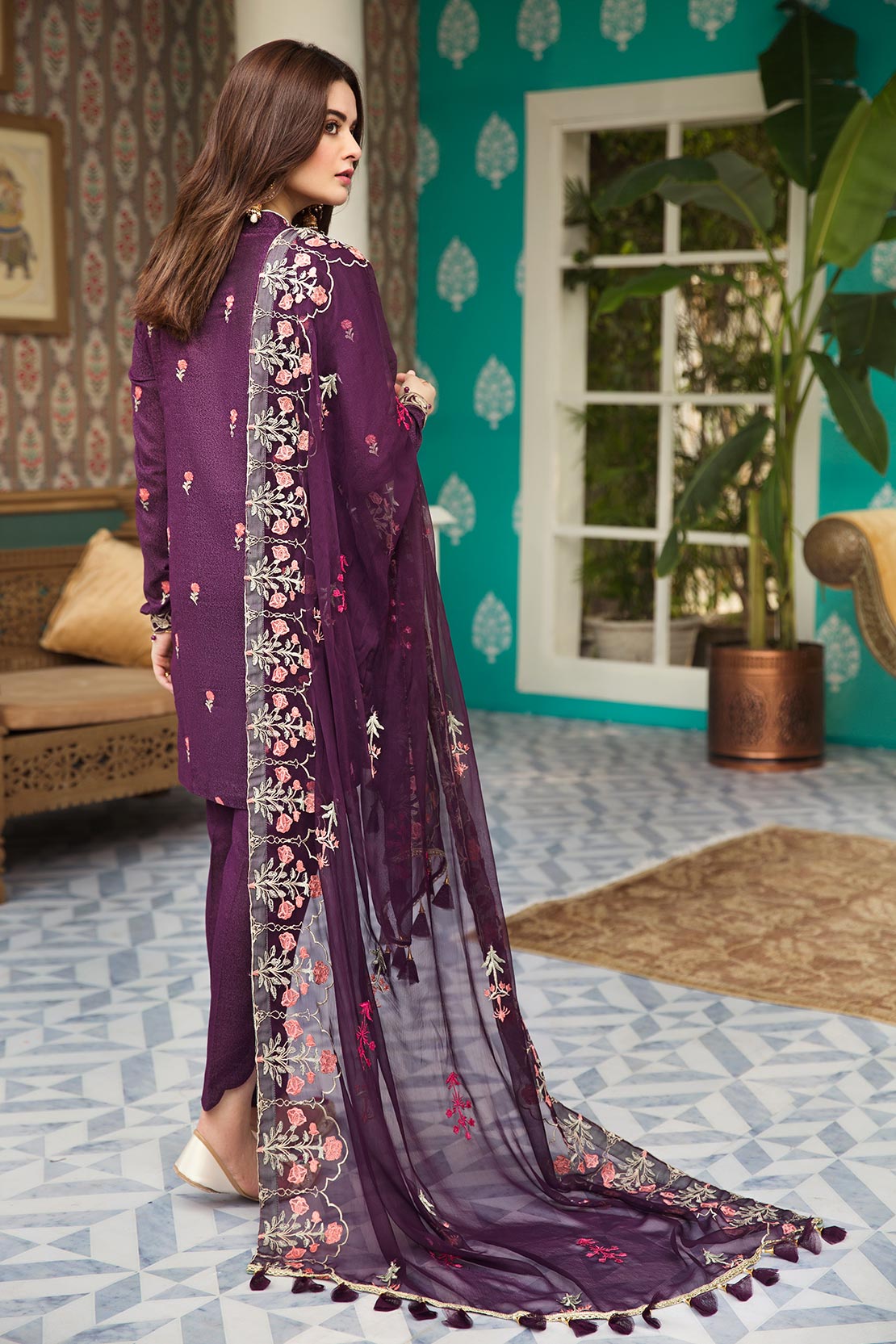 D703-B (Raaya - Embroidered Karandi Edition 2019)