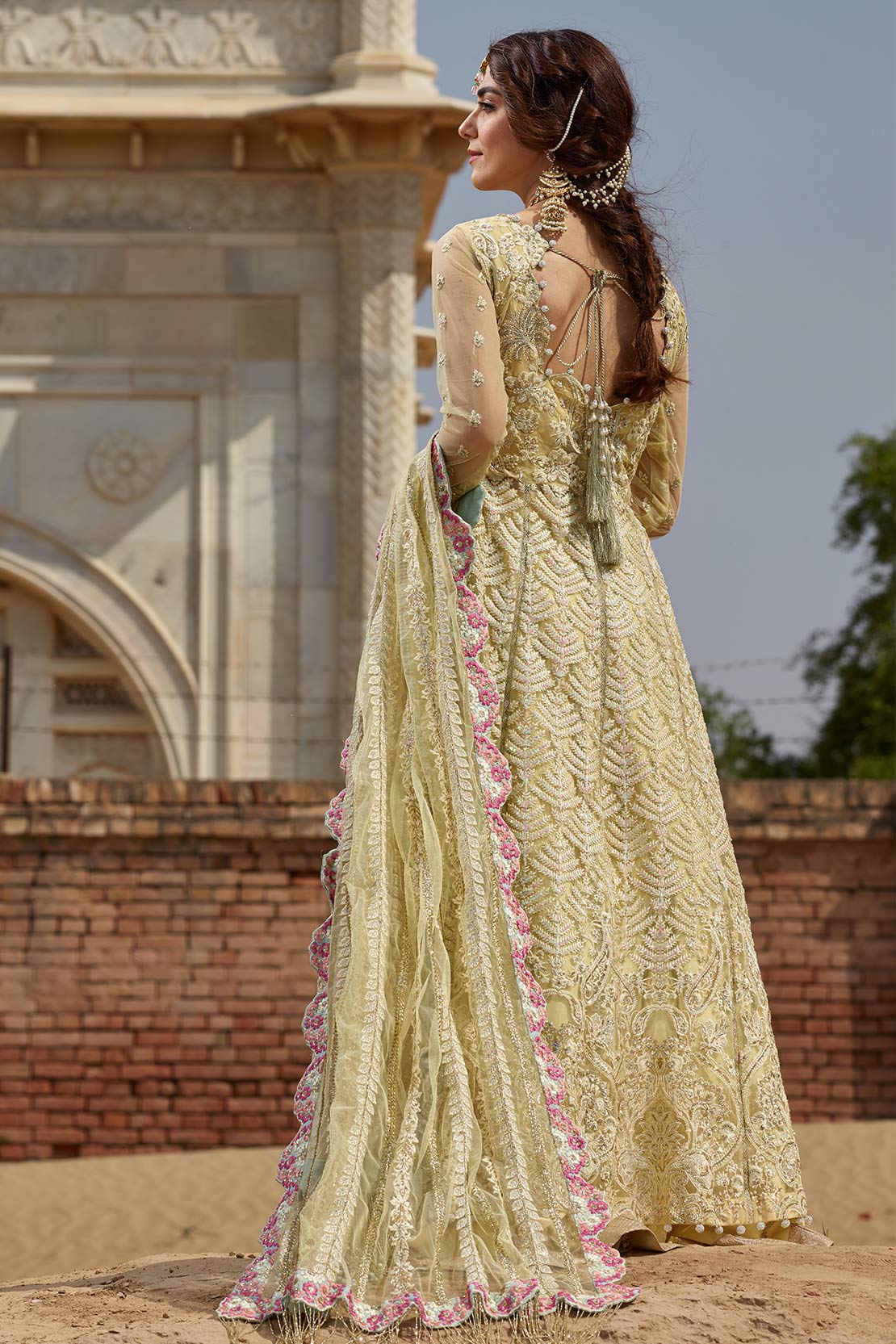 Chikankari Marigold (Crimson x SairaShakira Luxury Collection 19)