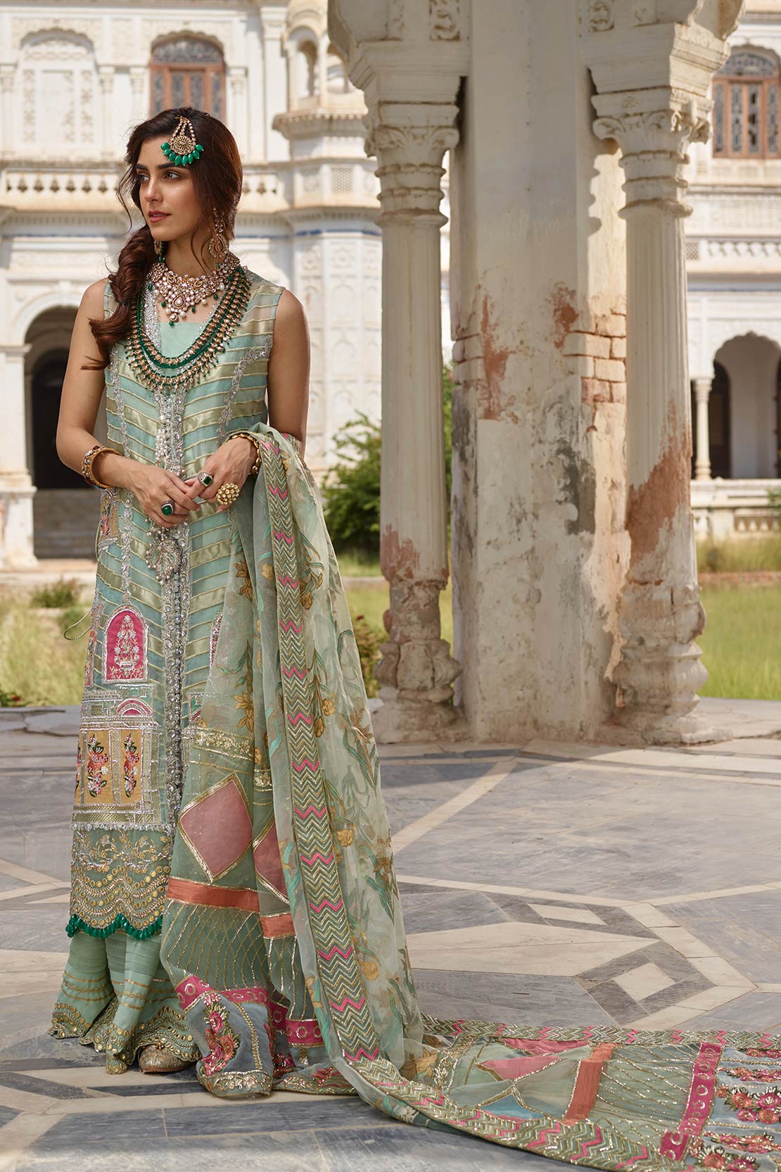 Chata Patti Mint (Crimson x SairaShakira Luxury Collection 19)