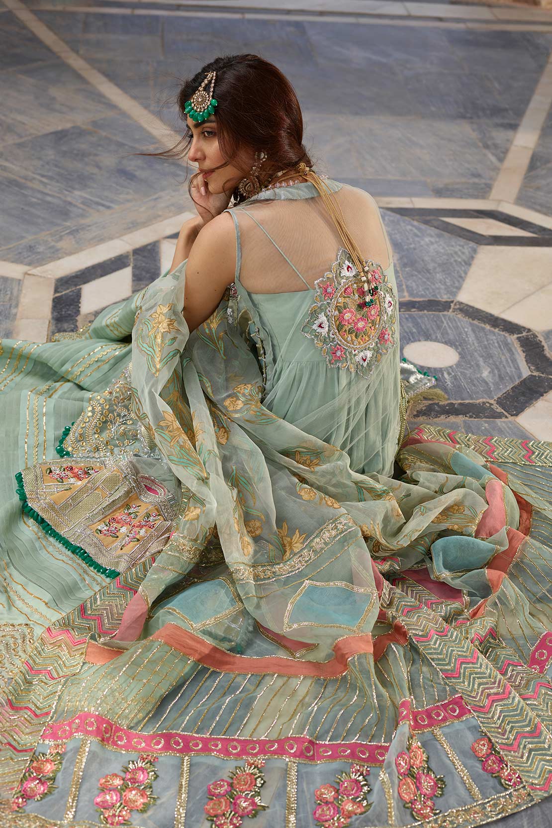 Chata Patti Mint (Crimson x SairaShakira Luxury Collection 19)