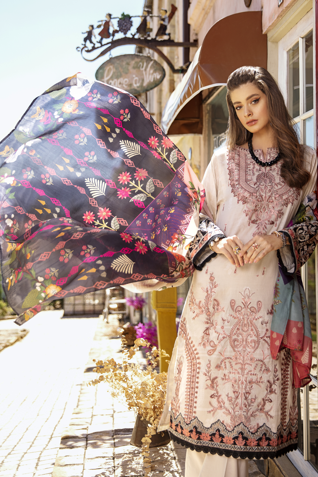 IL20-05 ROSEWATER (3PC) | IZNIK | LUXURY LAWN'20