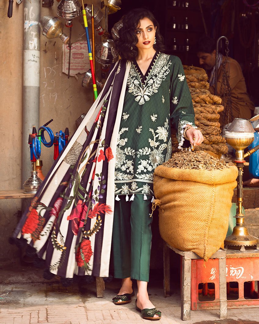 Hazoori Bagh ZW-01 (Zaha - Nafeesa Aur Taalia Unstitched Winter Collection)