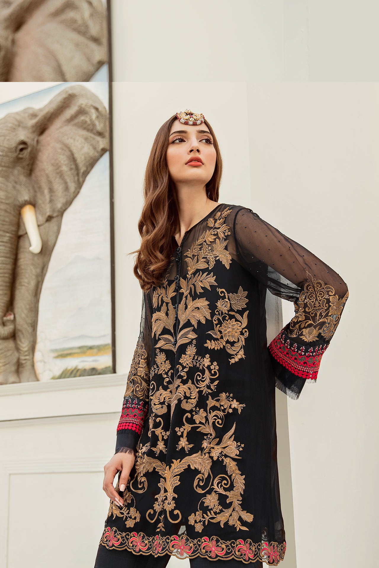 ERUMPENT ONYX (Coir - Luxury Chiffon Collection Volume - V)