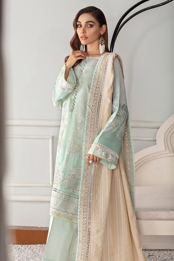 Zuhur | Baroque | Fuchsia Lawn Collection | 2021