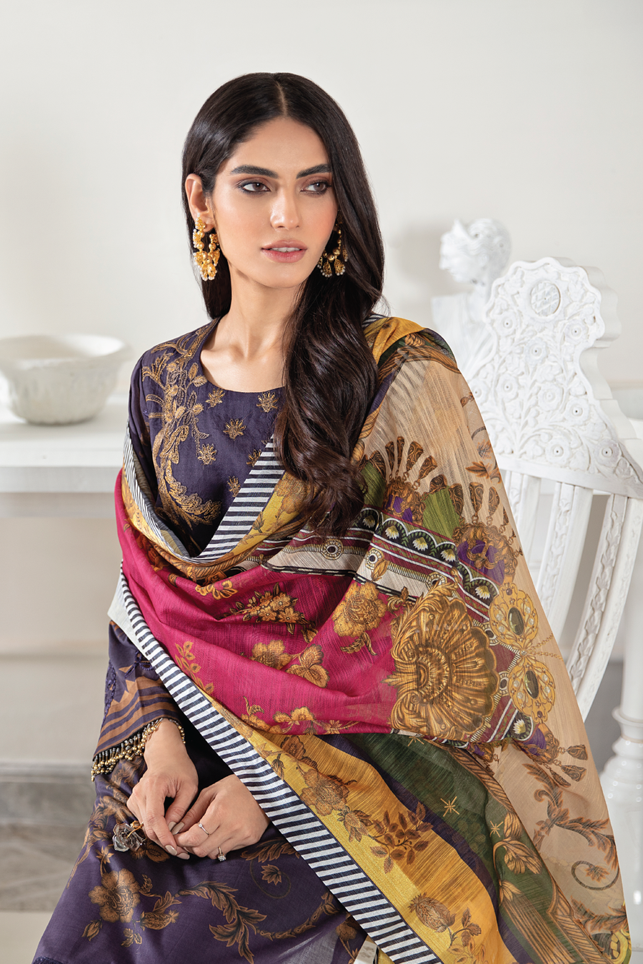 EL-01 Royal Purple (3PC) | Iznik | Festive Eid Edition'21