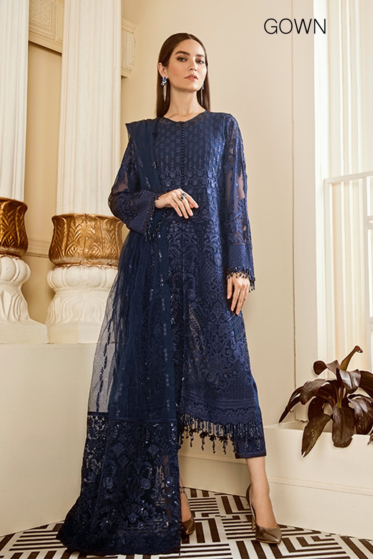 Delph (Baroque Chantelle Embroidered Chiffon)