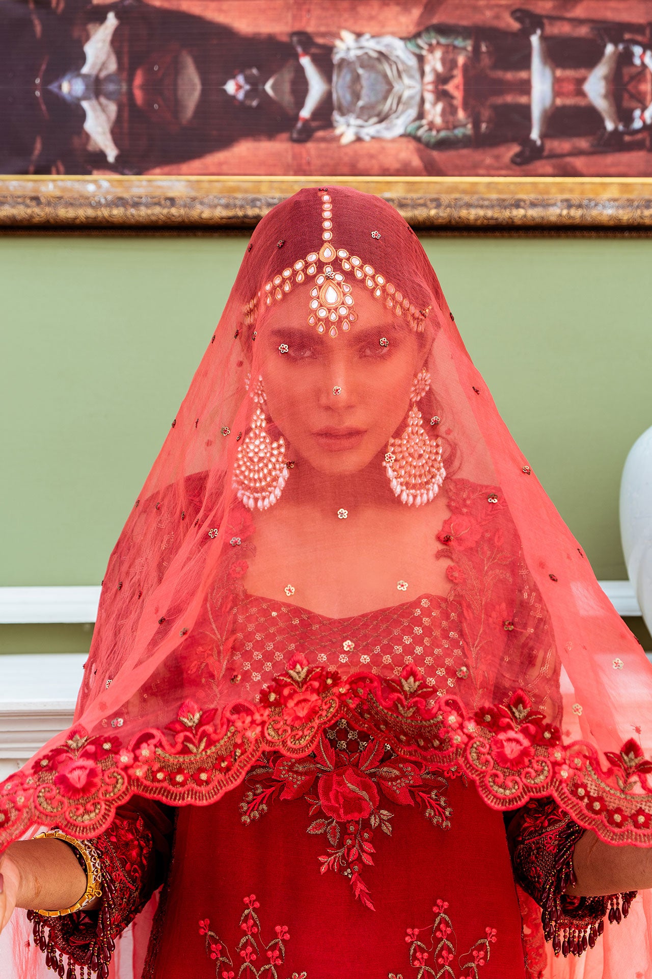 Scarlet Bride | Coir | Alianto Luxury Chiffon Collection Vol-VI