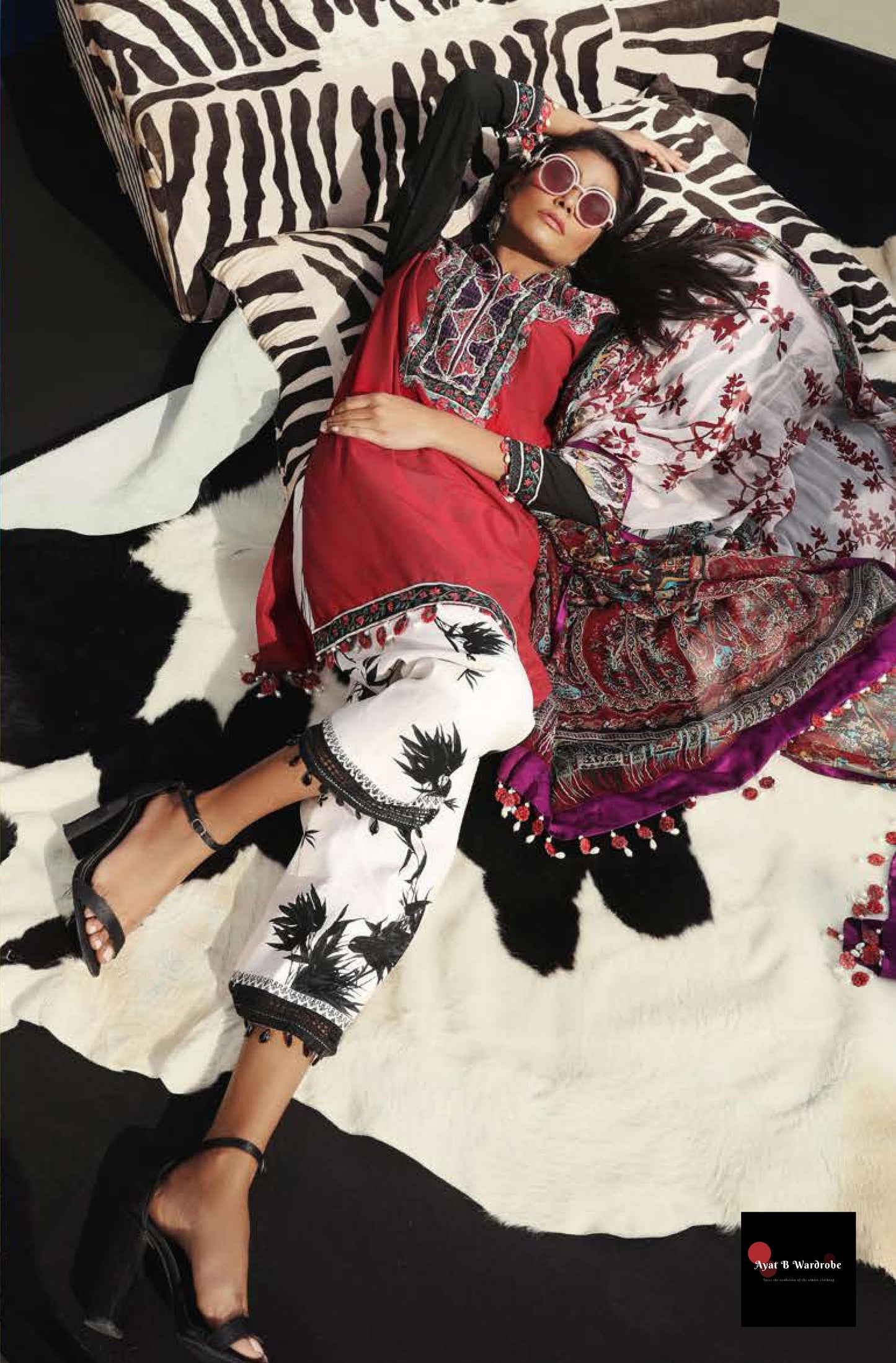 19 B (3 Pcs) | Sana Safinaz | Muzlin Spring/Summer Vol. 1 Collection 2020