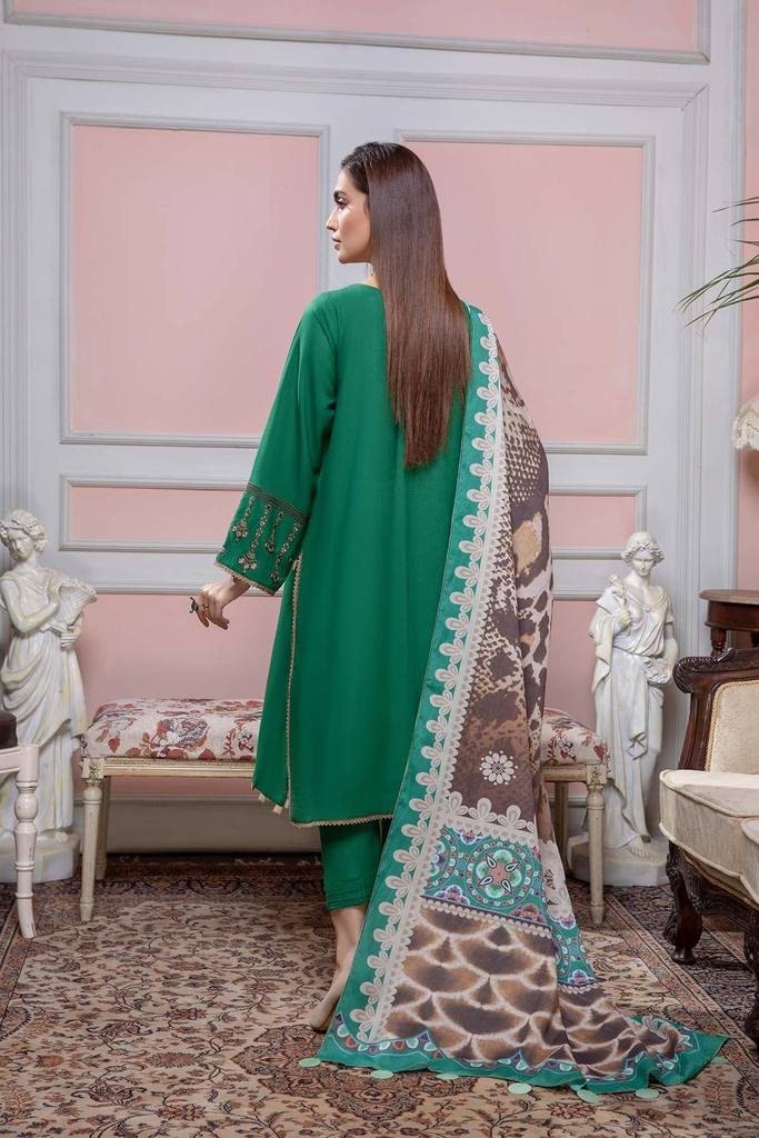 CMW - 05 | Charizma | Unstitched Embroidered Acro Marina With Wool Shawl Collection 2021