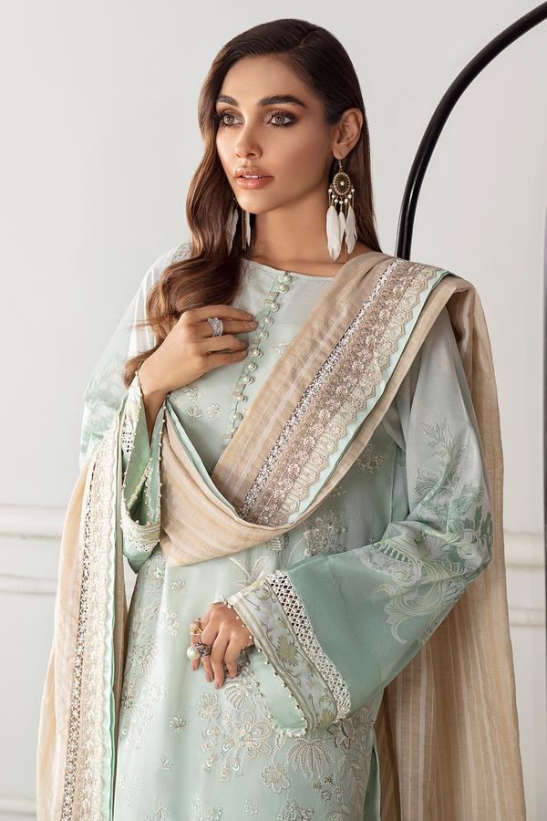 Zuhur | Baroque | Fuchsia Lawn Collection | 2021