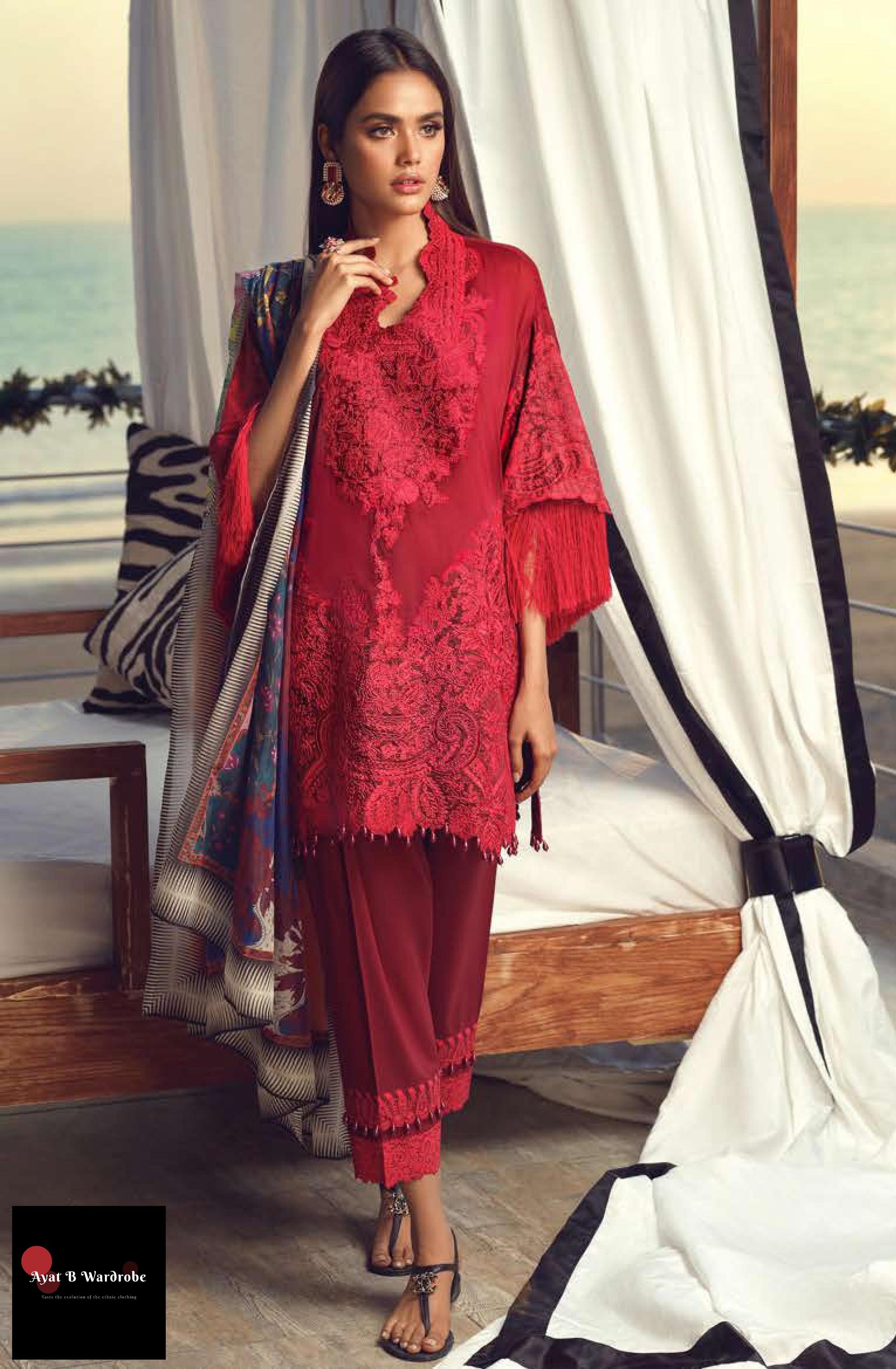 01 A (3 Pcs) | Sana Safinaz | Muzlin Spring/Summer Vol. 1 Collection 2020