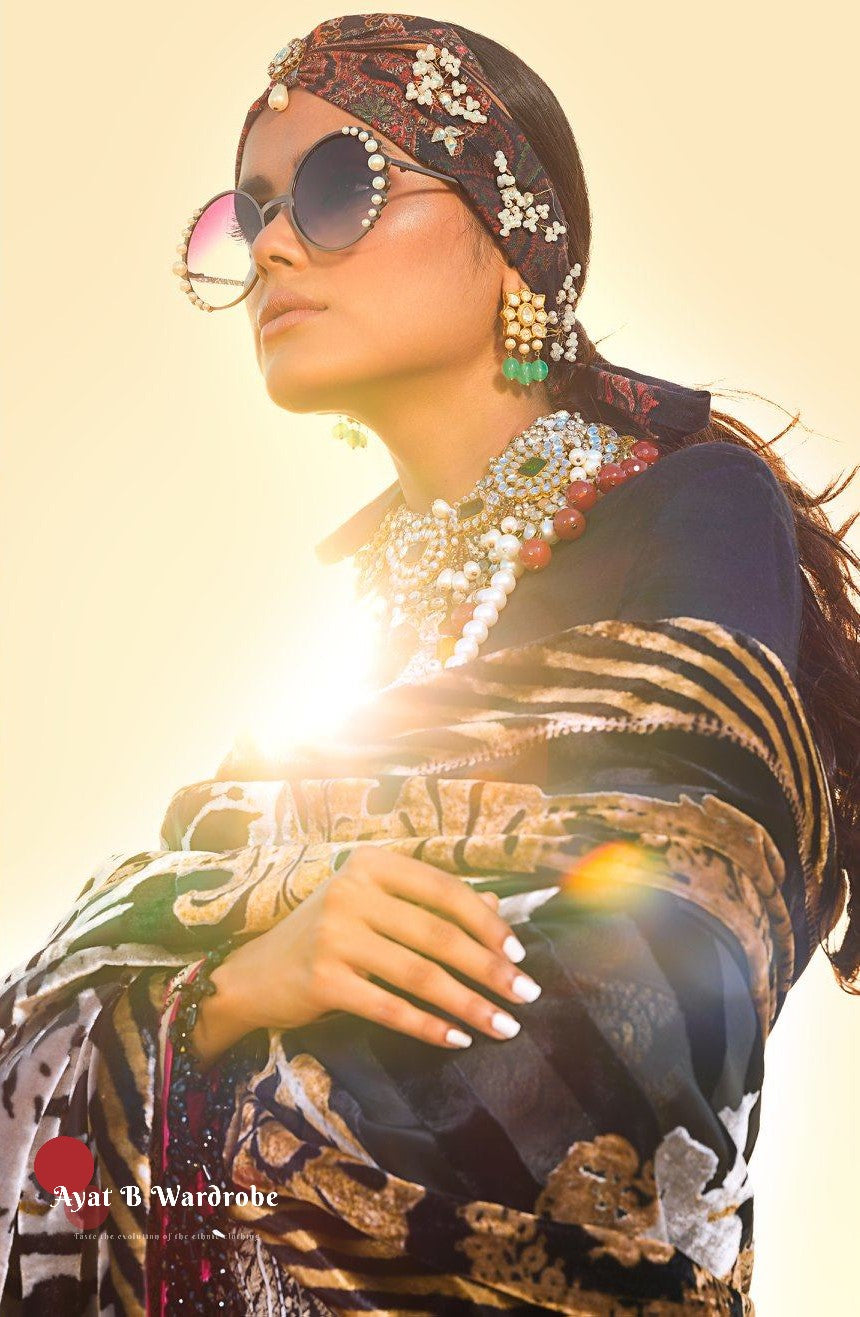 01 - B (Sana Safinaz Winter Shawl'19)