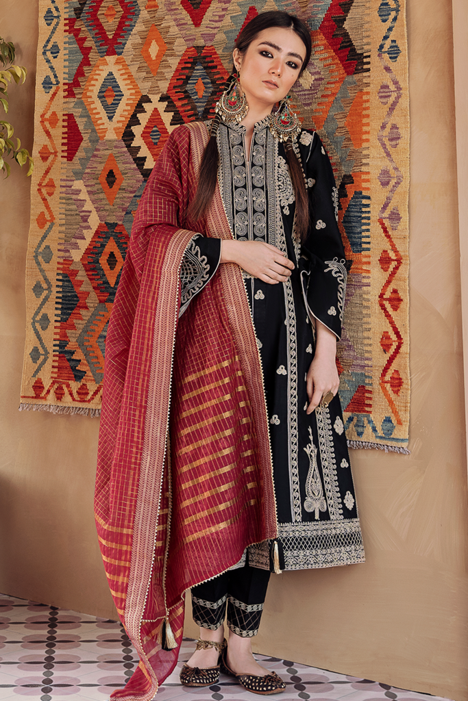 HL-01 | Qalamkar | Dilara | Luxury Lawn 2021