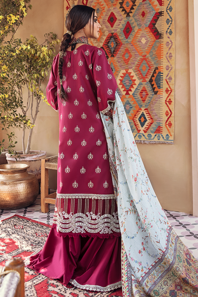 HL-10 | Qalamkar | Dilara | Luxury Lawn 2021
