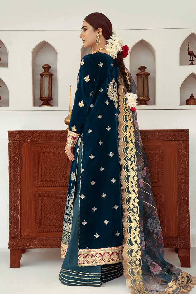 V-07 | Qalamkar | Luxury Velvet Collection