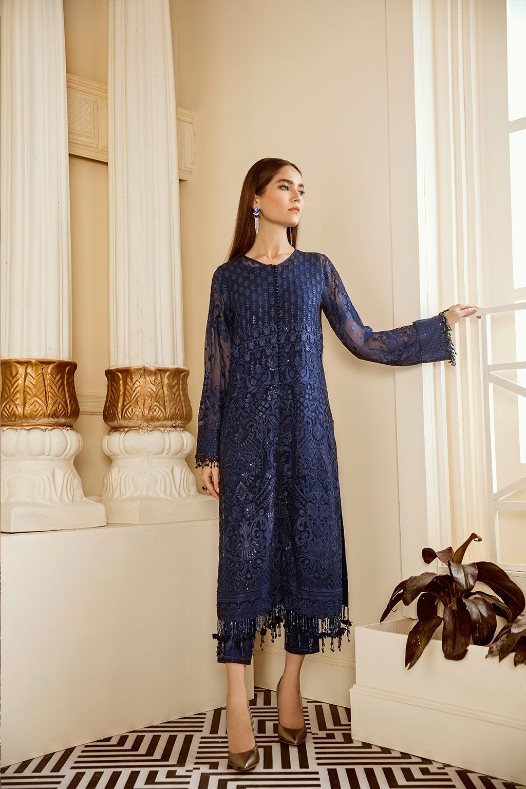 Delph (Baroque Chantelle Embroidered Chiffon)
