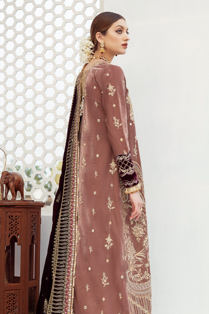 V-08 | Qalamkar | Luxury Velvet Collection
