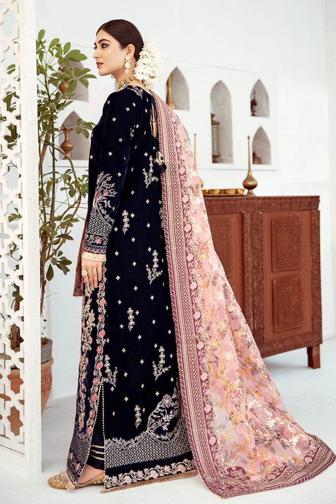 V-04 | Qalamkar | Luxury Velvet Collection