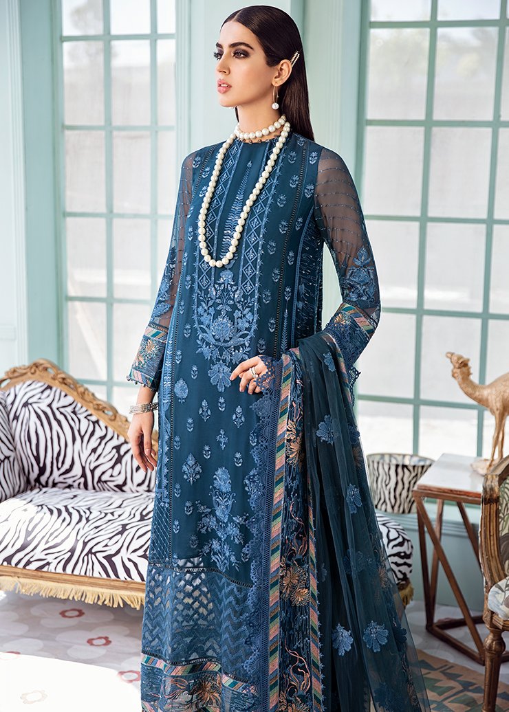 Sangria | Afrozeh | La Fuchsia Chiffon Collection | 2021