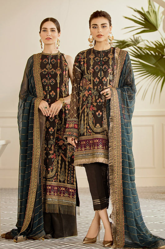 Pecan (Baroque Chantelle Embroidered Chiffon)