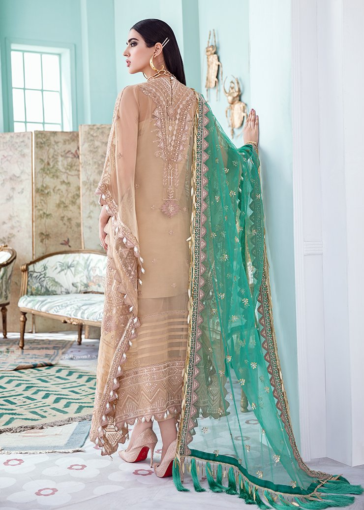 Candle Light | Afrozeh | La Fuchsia Chiffon Collection | 2021
