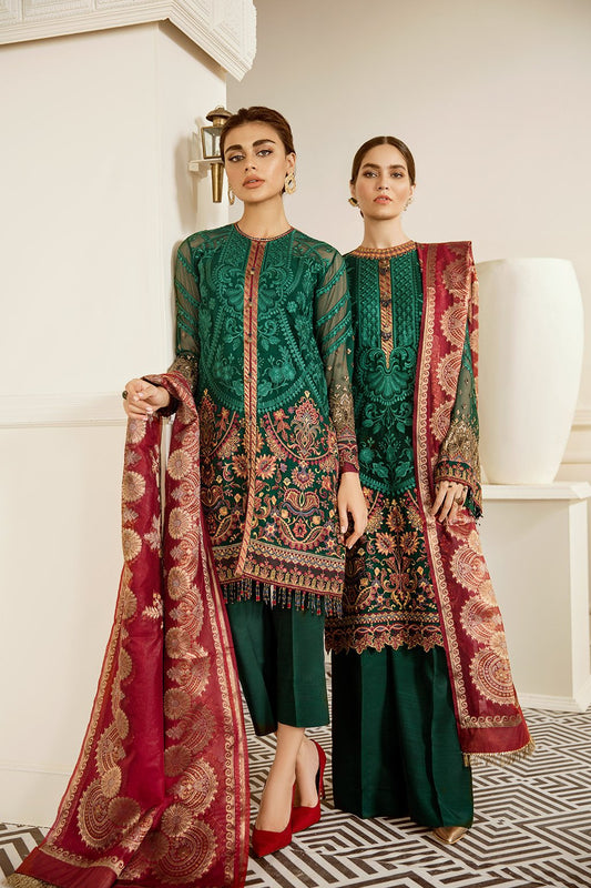 Emerald (Baroque Chantelle Embroidered Chiffon)