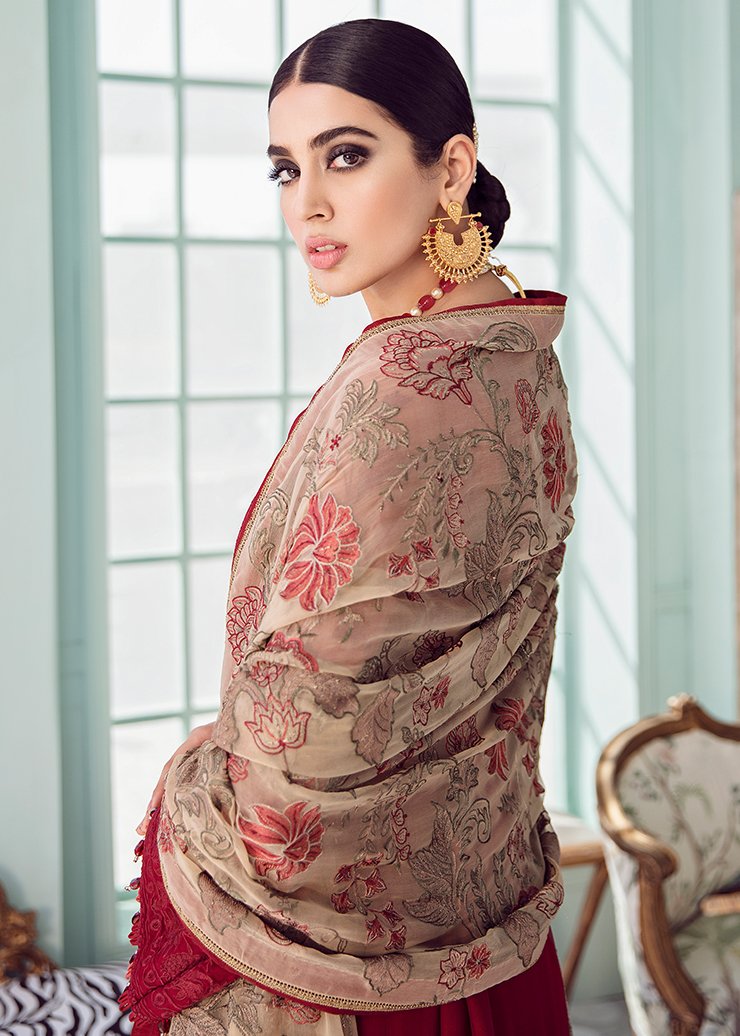 Coral Mist | Afrozeh | La Fuchsia Chiffon Collection | 2021