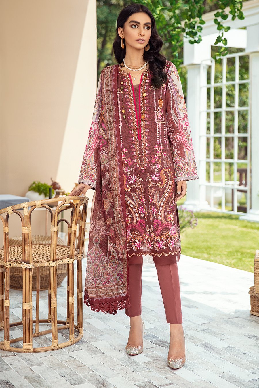 Y-211 | Ramsha | Riwayat Luxury Lawn Vol 2 | 2021