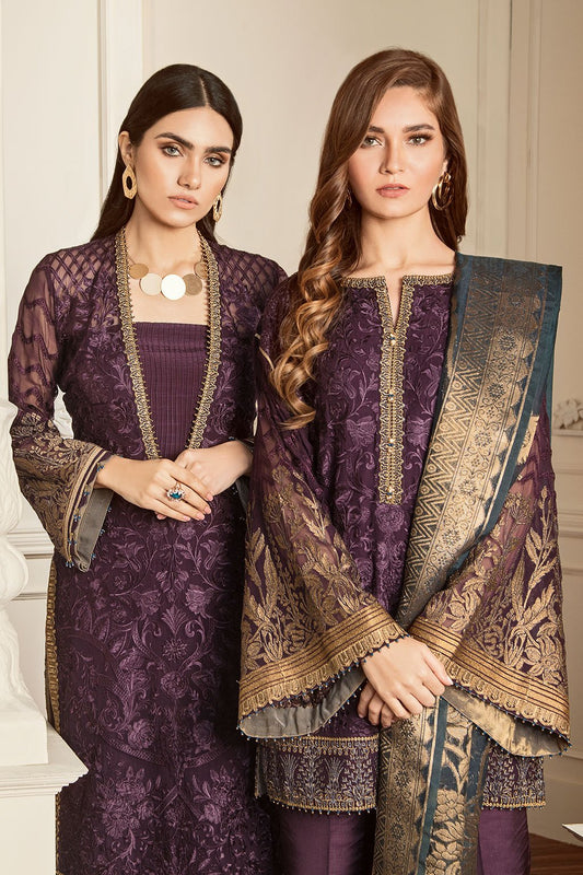 Amethyst (Baroque Chantelle Embroidered Chiffon)