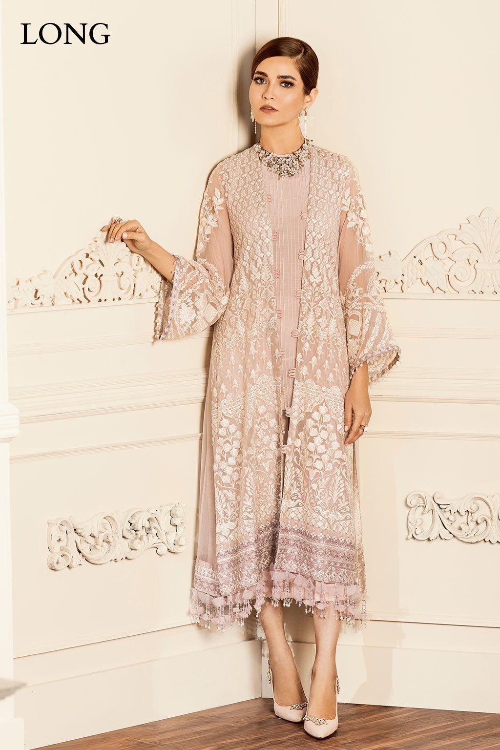 Dove (Baroque Chantelle Embroidered Chiffon)