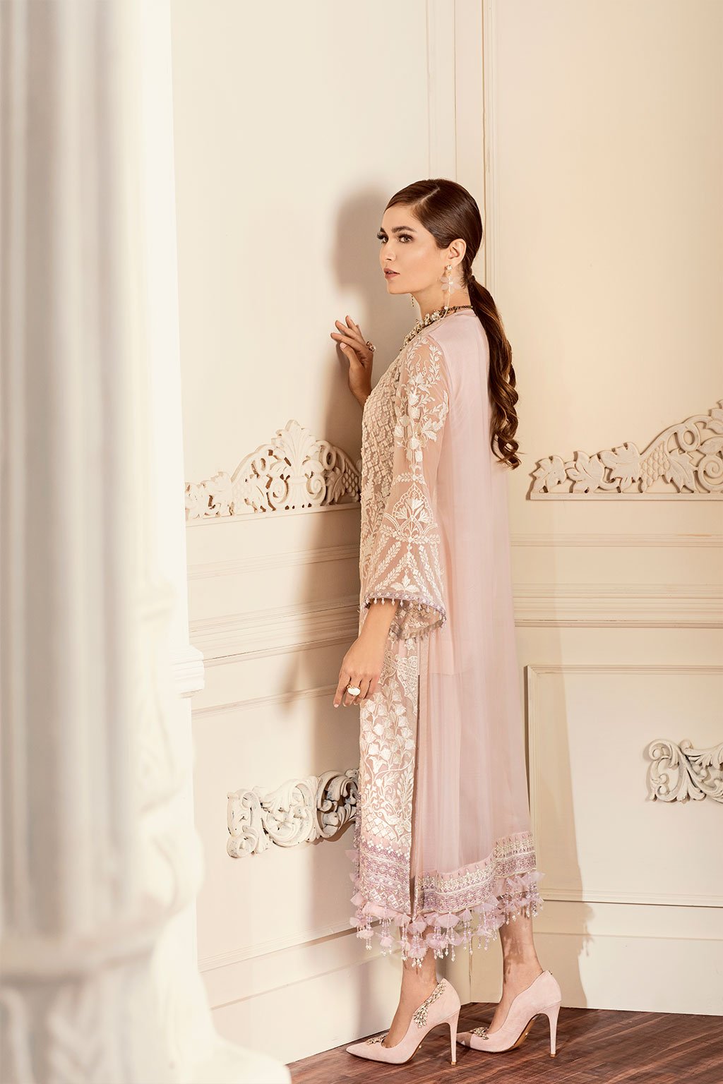 Dove (Baroque Chantelle Embroidered Chiffon)