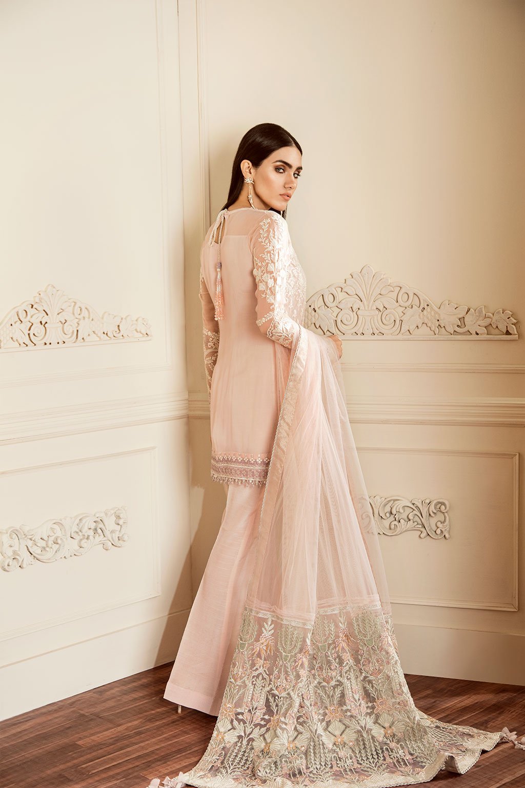 Dove (Baroque Chantelle Embroidered Chiffon)