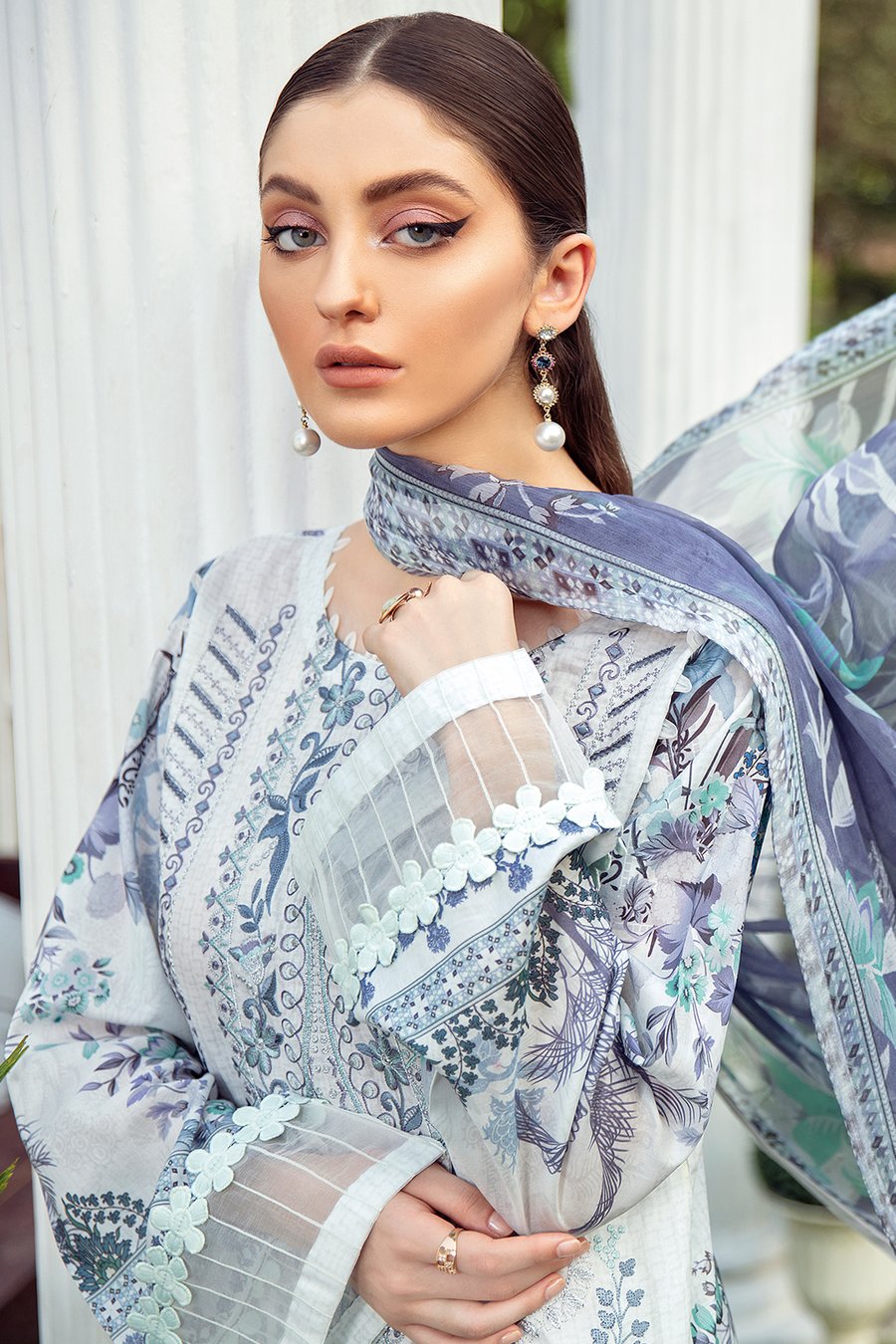 Y-208 | Ramsha | Riwayat Luxury Lawn Vol 2 | 2021