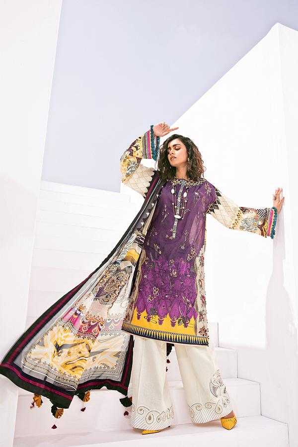 Rang-e-Bahar | Baroque | Fuchsia Lawn Collection 2020