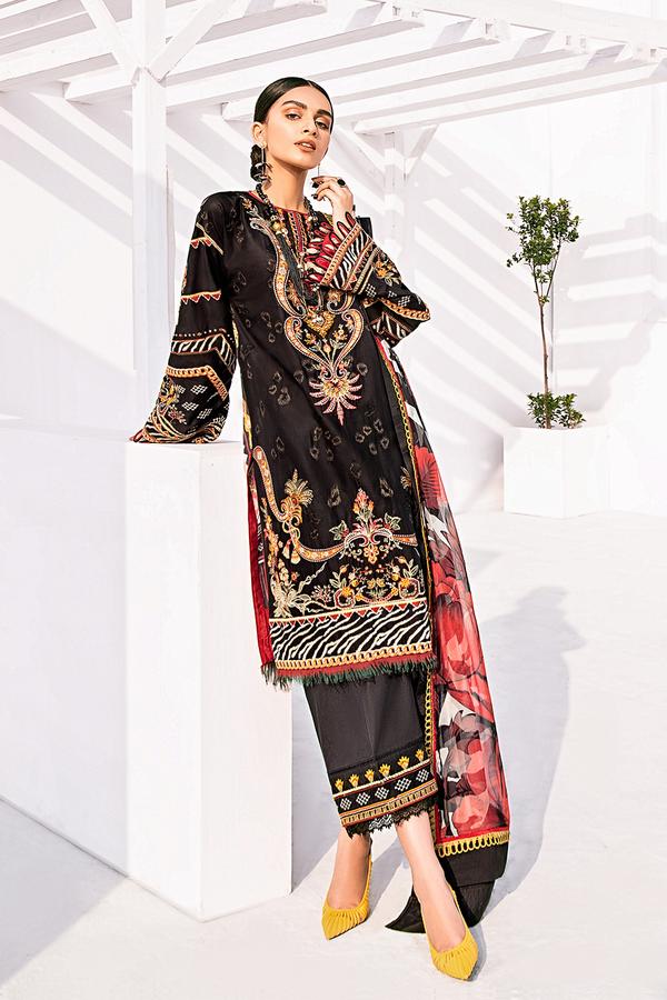 Sunbal | Baroque | Fuchsia Lawn Collection 2020