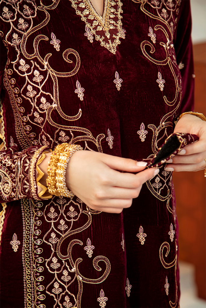 V-03 | Qalamkar | Luxury Velvet Collection